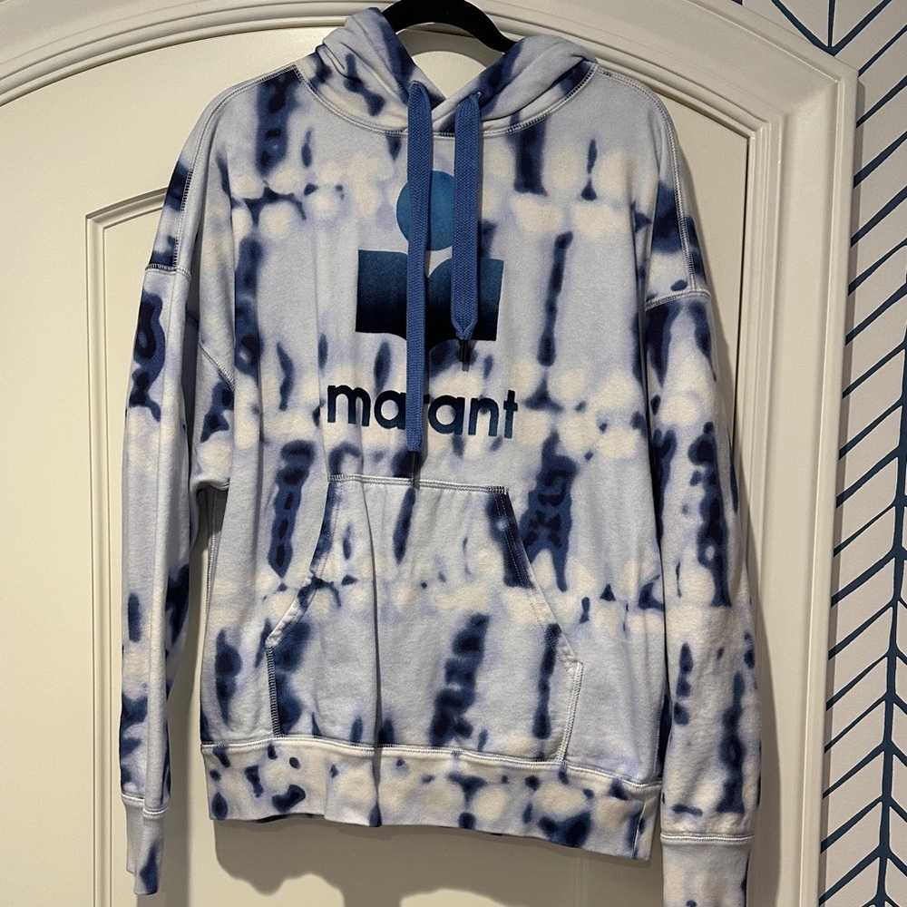 Isabel Marant Blue Tie-Dye Hoodie